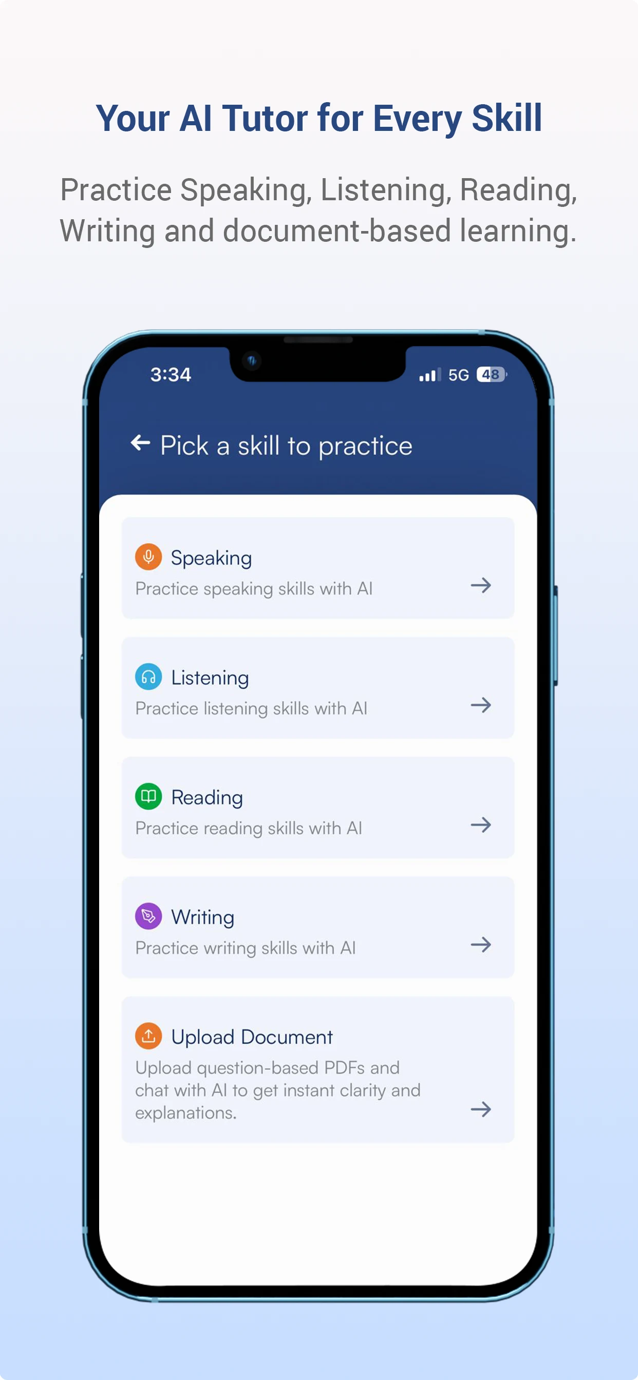 PTE/IELTS Practice & AI Tutor screenshot